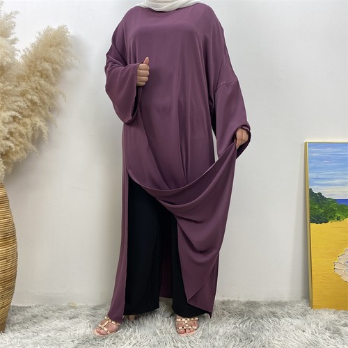 Kaftan Damen Muslim Langes Kleid Abend Dubai Robe Bescheiden Ramadan Kleid Islamisch - Bild 19 von 40