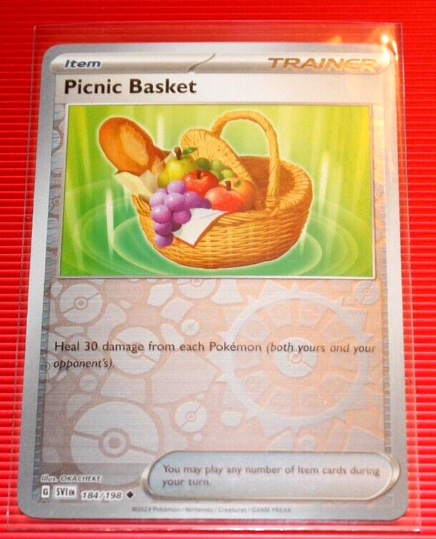 バッグ Re-collection Card Picnic Basket 2023 Pokemon Reverse Holo *Trainer Item* Card No