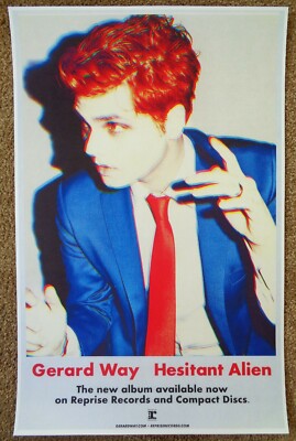 GERARD WAY Album POSTER Hesitant Alien MY CHEMICAL ROMANCE | eBay