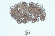Cogs Gears Steampunk Charms for Pendants - Antique Silver Gold Bronze Copper Mix