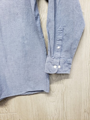 Saddlebred Shirt Mens XXL Tailored Fit Button Down Blue Chambray Long Sleeve 2XL - Picture 8 of 11