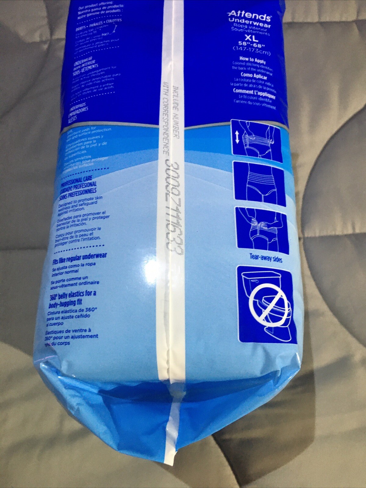 Attends Unisex Disposable Underwear XL 4 PK14, 56 Total eBay