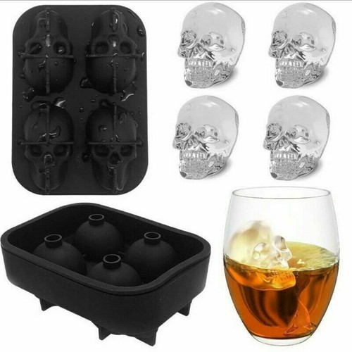 Large Ice Cube Tray Ball Maker Big Silicone Mold Sphere Whiskey Round Mould DIOD - Picture 2 of 18