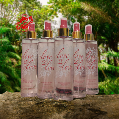 Coty Love 2 Love FRESH ROSE & PEACH Fragrance Mist 8.0 OZ. 240 ML. NO BOX