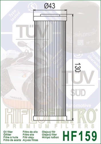 HiFlo Oil Filter HF159 Ducati Panigale 899 959 1199 1299