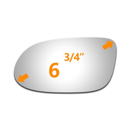 Mirror Glass For Mercedes-Benz CLK320 CLK350 CLK430 Driver Left Side LH Replace - Picture 2 of 11