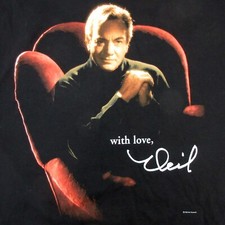 Vintage Neil Diamond T-shirt 1998 Black Short Sleeve Mens Size XL Made In USA