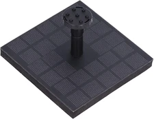 Solar Monocrystalline Silicon Square Floating Fountain 7V 1.4W Ideal for Bird Ba