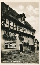 09-253 Postcard Eisenach Lutherhaus Thuringian Forest Wartburgkreis GDR