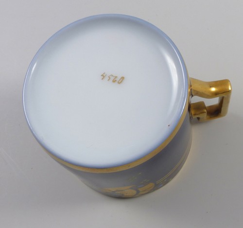 Hutschenreuther Hohenberg? Sammeltasse Tasse Untertasse Fisch Gold Jugendstil - Bild 5 von 5