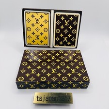 Carte da gioco vintage LOUIS VUITTON Trump 2 mazzi scatola originale monogramma