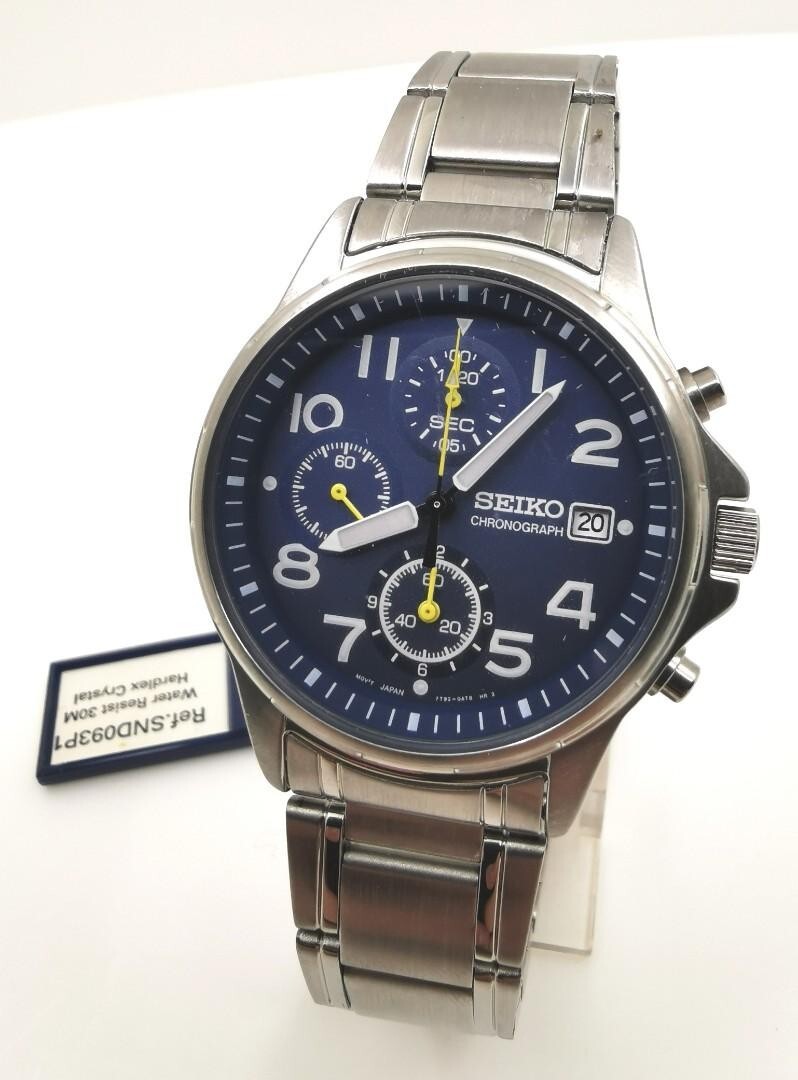 SEIKO Chrono SND093 7T92 VINTAGE NOS | eBay