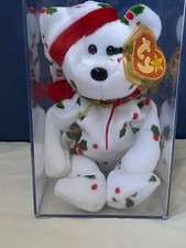 Ty Beanie Babies 1998 Holiday Teddy In Case