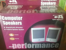 Cyber Acoustics CA2.2 2.0 Computer Speakers 2-Speaker Magnetically Shielded