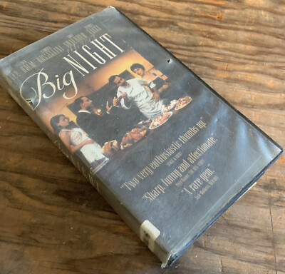 Big Night (VHS, Movie Released In 1996, Starring Stanley Tucci) Rental