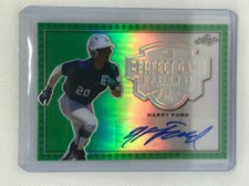 2020 Leaf Perfect Game Metal Harry Ford Rainbow Green Proof Auto 1/1 Mariners