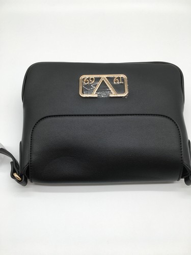 19V69 Italy by Versace Umhängtasche Tasche Schultertasche Schwarz Gold Damen Neu - Bild 6 von 10