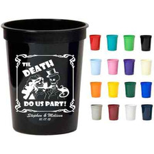250 Custom Printed Stadium Cups, Wedding & Birthday Party Favor, Personalized