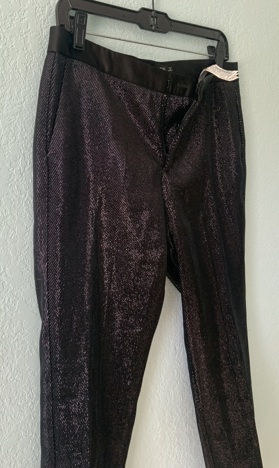 Zara Basic Glen 534 "Medium" Pants Black Glitter … - image 4