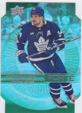 2023/24 UD..AUSTON MATTHEWS..FORTE..GREEN DIE-CUT..SP..# F-7..MAPLE LEAFS
