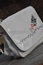 Fila F-13 Shoulder Flight Bag Ice White Barely Used