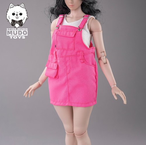 CTC-009 1/6 Female Girl Workwear Strap Short Skirt Model Fit for 12'' Action Fig - Picture 23 of 24