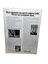 1971 Wilson Staff Golf Clubs Original Print Ad Vintage 1970s