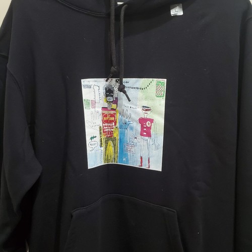 Jean Michel Basquiat x Uniqlo Warner Bros Hoodie Batman & Robin NWT Mens L Lg - Picture 3 of 6