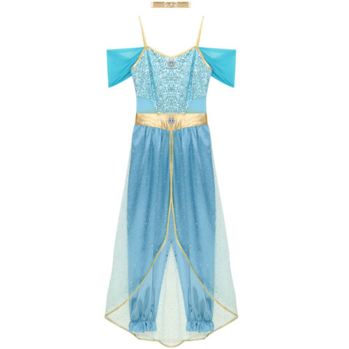 Womens Costume Metallic Dancewear Sleeveless Belly Performance Cosplay Sequin - Picture 33 of 44