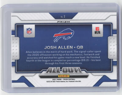 2021 Panini Prizm #2 Josh Allen All Out! | eBay