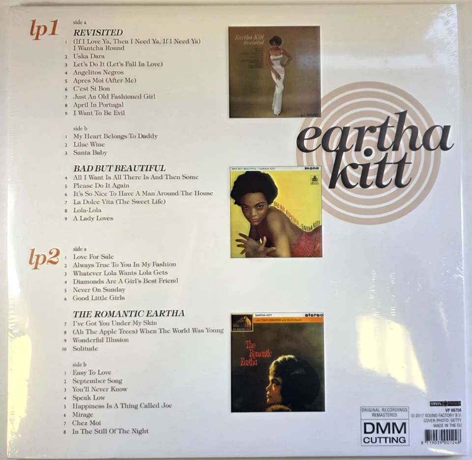 Eartha Kitt Three Original Albums Revisited LP Album vinyl record remastered - Image 2 of 4