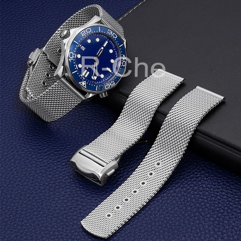 20mm Mesh bracelet for Omega Seamaster - Stainless steel BOND type watch  strap | eBay