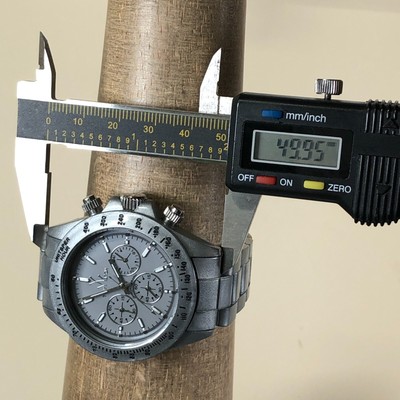 ToyWatch Men Chronograph Gray Tone Stainless Steel 41mm 