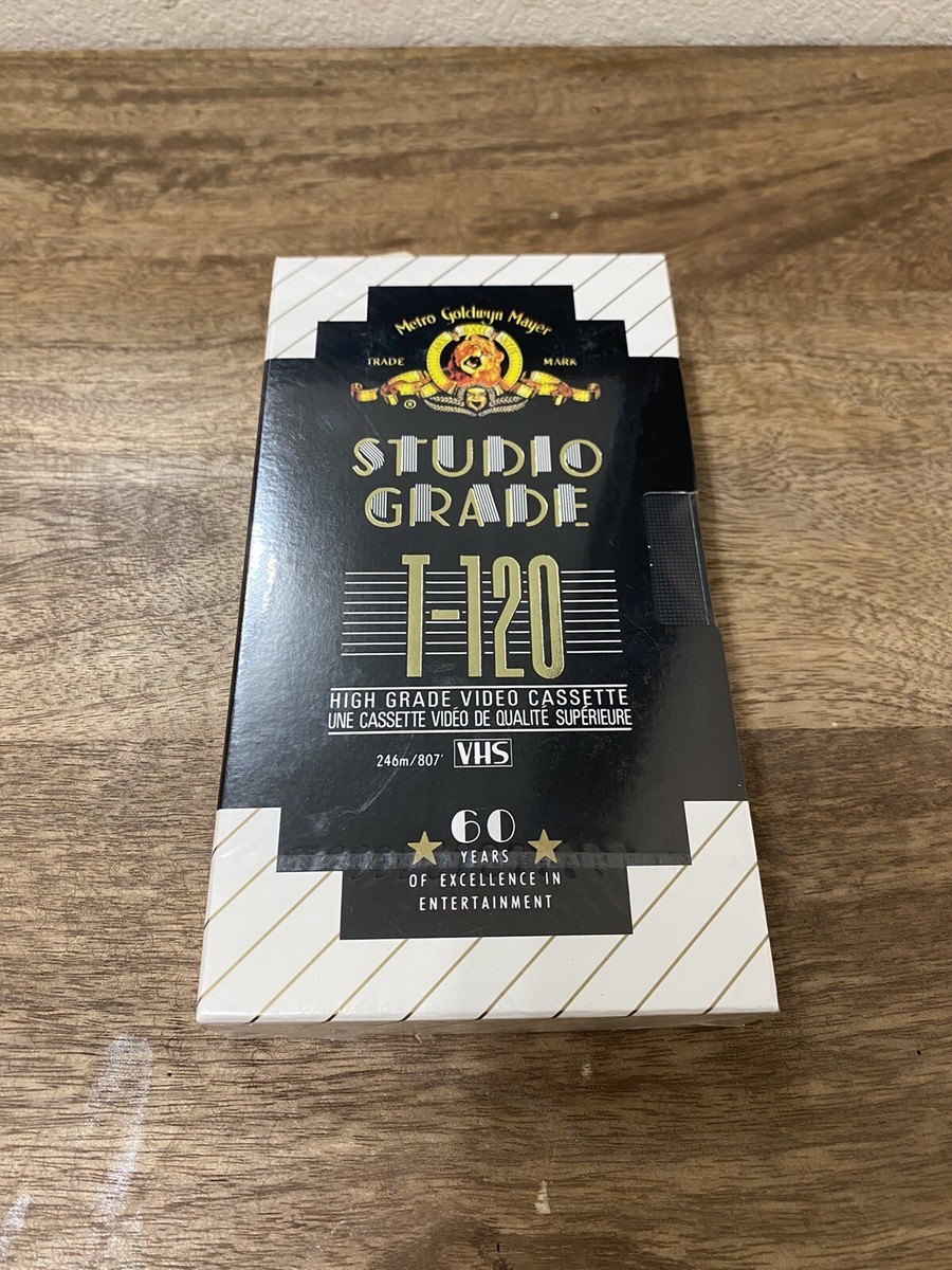 MGM Studio Grade T-120 High Grade Blank VHS Tape 6hrs EP