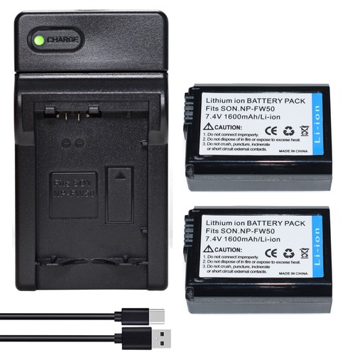 NP-FW50 Battery or Charger for Sony SLT-A33 SLT-A35 SLT-A37 SLT-A55, NEX-3 NEX-5 - Picture 37 of 49