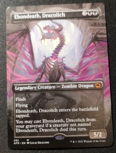 Ebondeath, Dracolich - Borderless - AFR - MTG - EN - NM - 292
