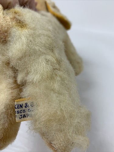 Rare Vintage Dakin Cocker Spaniel Puppy Dog Mohair Stuffed Toy Japan 8" w/ Flaw - Picture 10 of 12