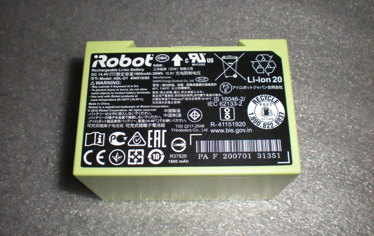 Batterie D'origine Pour Aspirateur IRobot Roomba I7 / I7+ - ABL-D1 (4INR19/65) - Occasion