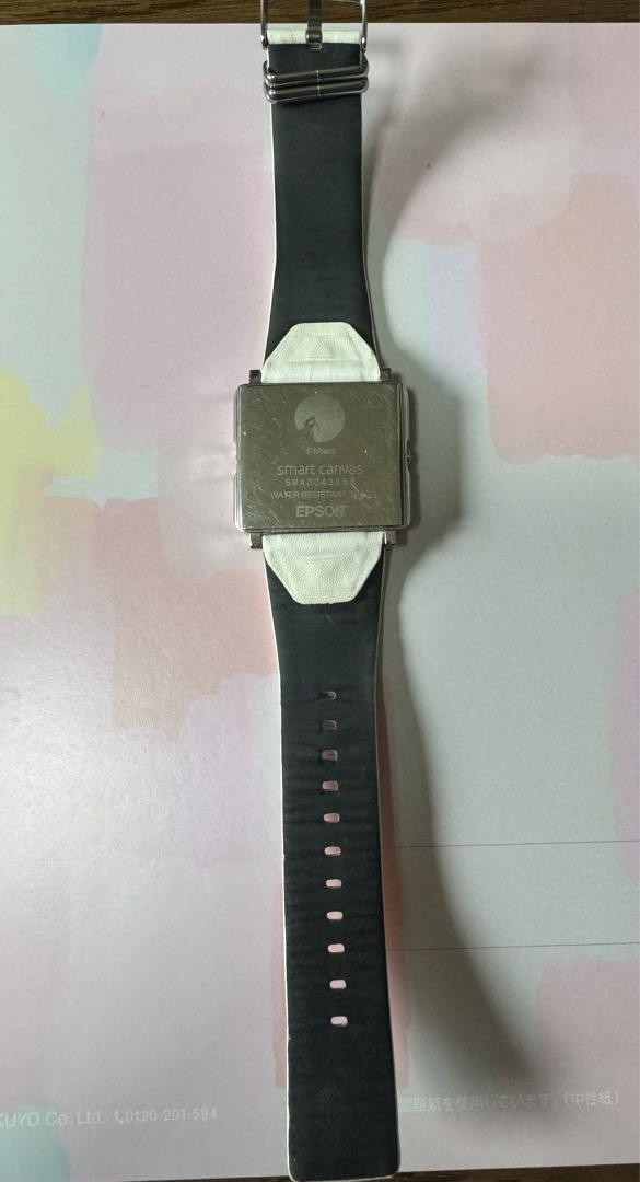 Epson Smart Canvas Digital Watch Evangelion W1-EV10210 KAWORU White Japan
