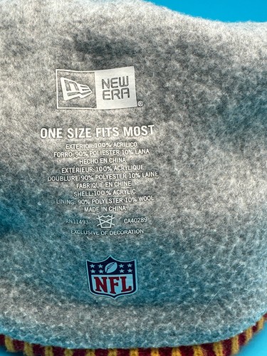Kansas City Chiefs Beanie New Era NFL Football WInter Hat Snow Cap ONE SIZE OSFA - Picture 7 of 7