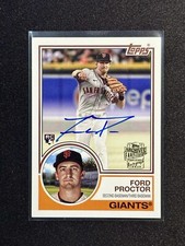 2023 Topps Archives Ford Proctor 83FF-FP Fan Favorites RC Auto Giants
