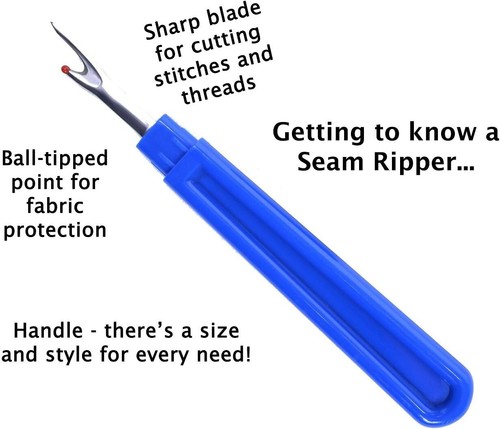 5 Pieces Colorful Seam Ripper Assortment Thread Remover Kit 2 Big and 2 Small US - Picture 2 of 6