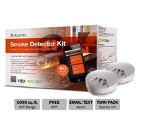5000 Sqr. Ft Range Battery-operated Photoelectric Wifi Smoke Detector Kit 5000 Sqr. Ft Range Battery-operated Photoelectric Wifi Smoke Detector Kit