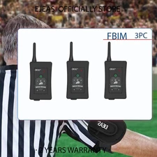 EJEAS FBIM Referee Bluetooth Intercom 4-Way 1500M Armband Football Headset 3Pc