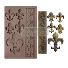 Redesign With Prima "Fleur De Lis En Or" Decor Mould, Silicone Mold, Intricate 
