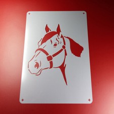 A4 Schablone Pferd Pferdekopf Horse - BV473