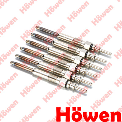Howen 6X FOR BMW 5 SERIES 530 D E39 2.9 (1998-) DIESEL HEATER GLOW PLUGS FULL SE