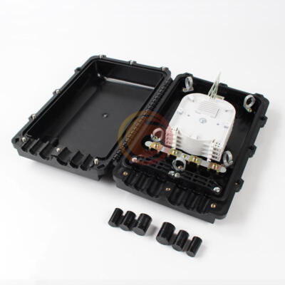 48 core 3 In 3 Out Fiber Optic Drop Cable Fiber Optic Splice Closure Joint Box