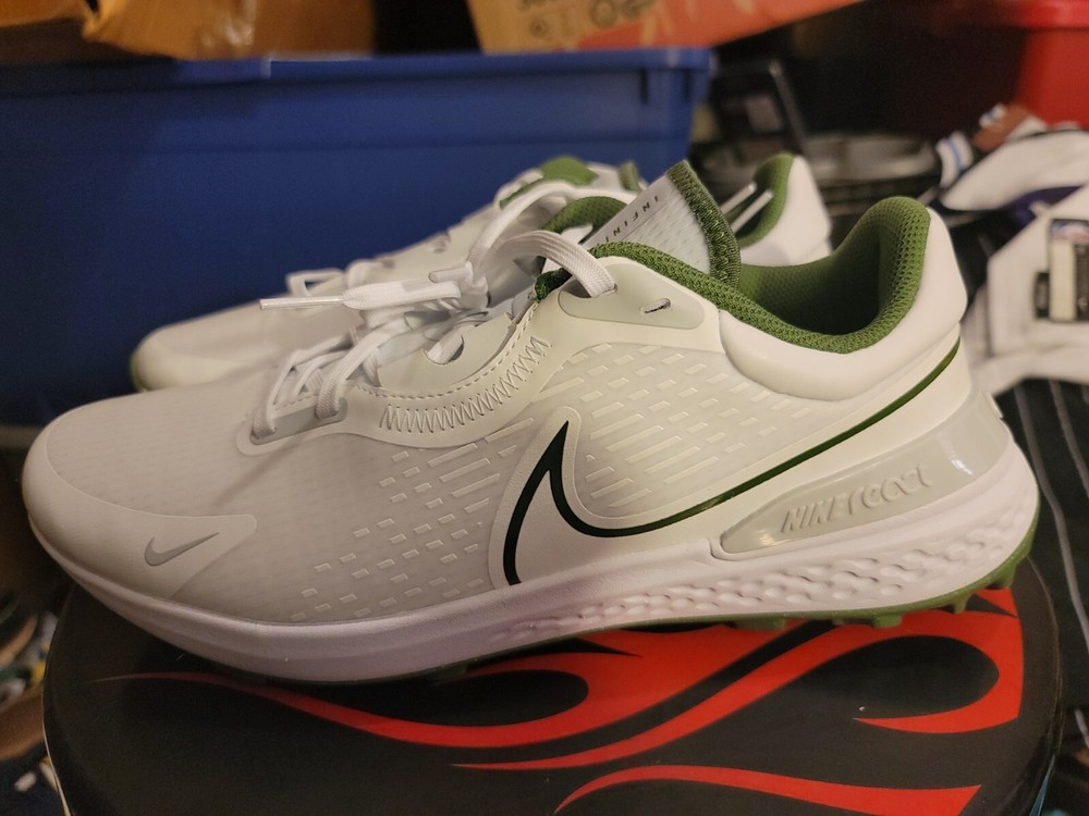 Nike React Infinity Pro 2 Men Golf Shoes Size 10 White Green Treeline DJ5593-102