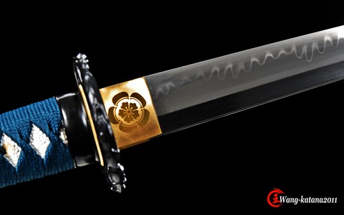 Espada Corta Samurái Japonés Samurai Templada en Arcilla T10 de 20''Bambú Tanto Nueva - Imagen 9 de 12